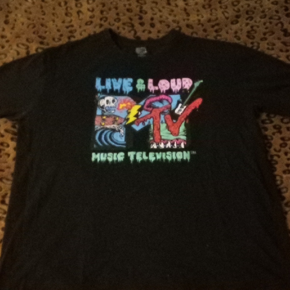 MTV Black Graphic Tee